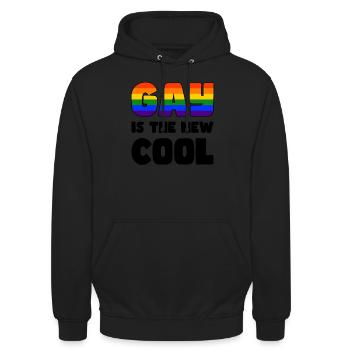 Pride LGBTQ. Aussage - Unisex Hoodie - Schwarz - Vorne - Alina (178cm) & Michal (187cm)