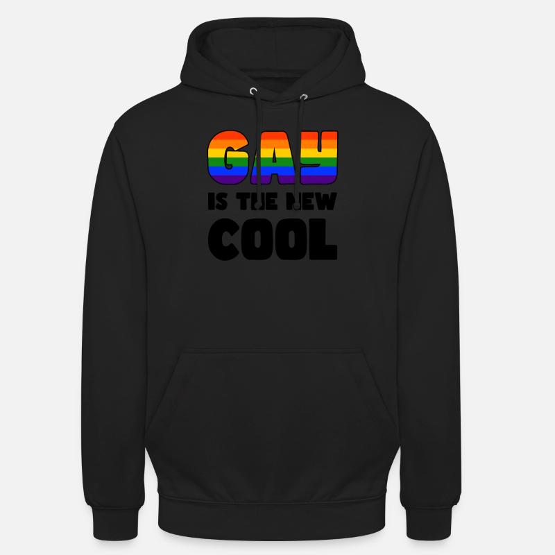Fierté LGBTQ. Déclaration - Sweat-shirt à capuche unisexe - noir