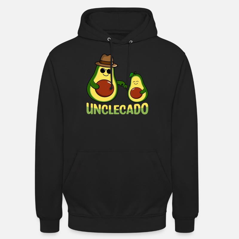 Unclecado Avocat Guacamole Lover Avocats - Sweat-shirt à capuche unisexe - noir