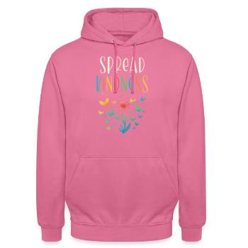 Spread kindness inspiration - Unisex Hoodie - pink - Front - Alina (178cm) & Michal (187cm)