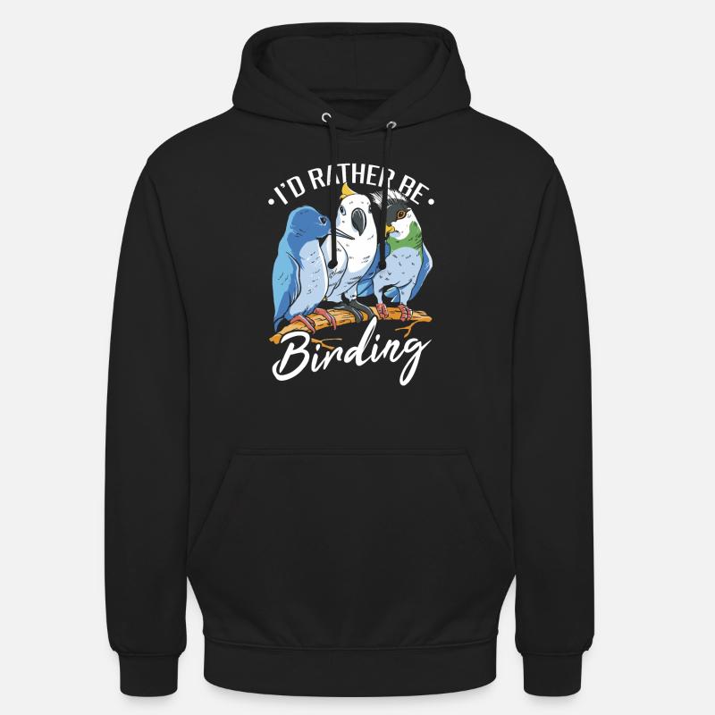 Je préfère observer les oiseaux - Sweat-shirt à capuche unisexe - noir