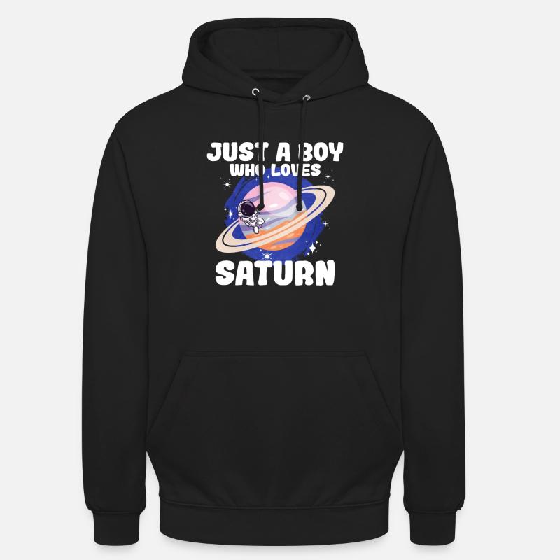 Cadeau de la planète Saturne - Sweat-shirt à capuche unisexe - noir
