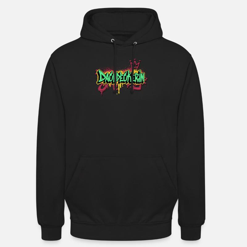 Dachdecker Graffiti-Art Handwerker Dachdeckerin - Unisex Hoodie - Schwarz
