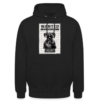 Boxer Hundebesitzer Hund Hunde Hunderasse Boxer - Unisex Hoodie - Schwarz - Vorne - Alina (178cm) & Michal (187cm)