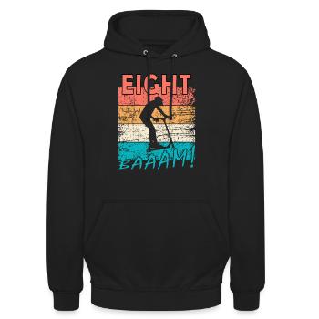 Scooter Stuntscooter 8. Geburtstag 8 - Unisex Hoodie - Schwarz - Vorne - Alina (178cm) & Michal (187cm)