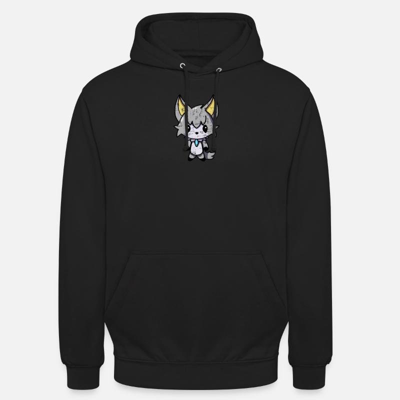 Wolf Wolfshund Vampir Emo - Unisex Hoodie - Schwarz