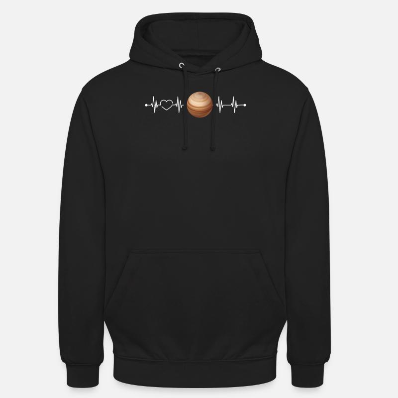 Jupiter - Sweat-shirt à capuche unisexe - noir