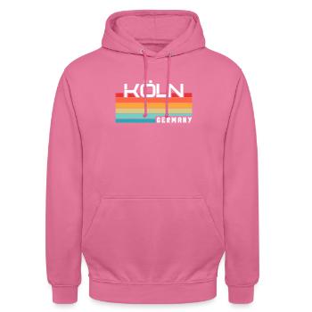 Kölnerin Kölner Köln - Unisex Hoodie - Pink - Vorne - Alina (178cm) & Michal (187cm)