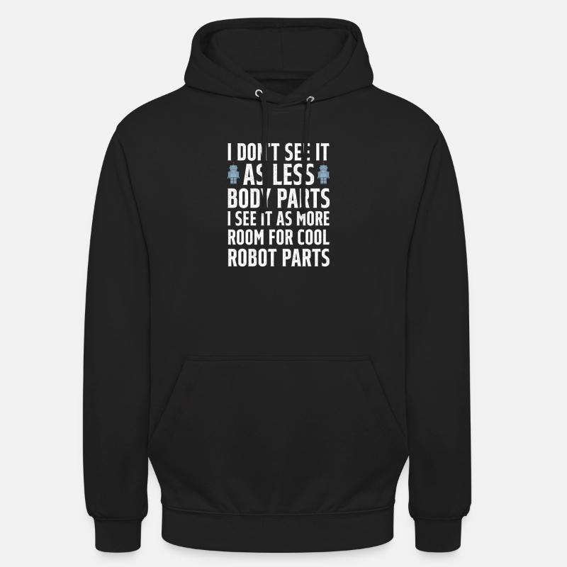 Amputation Amputation Prothèse Cadeau - Sweat-shirt à capuche unisexe - noir