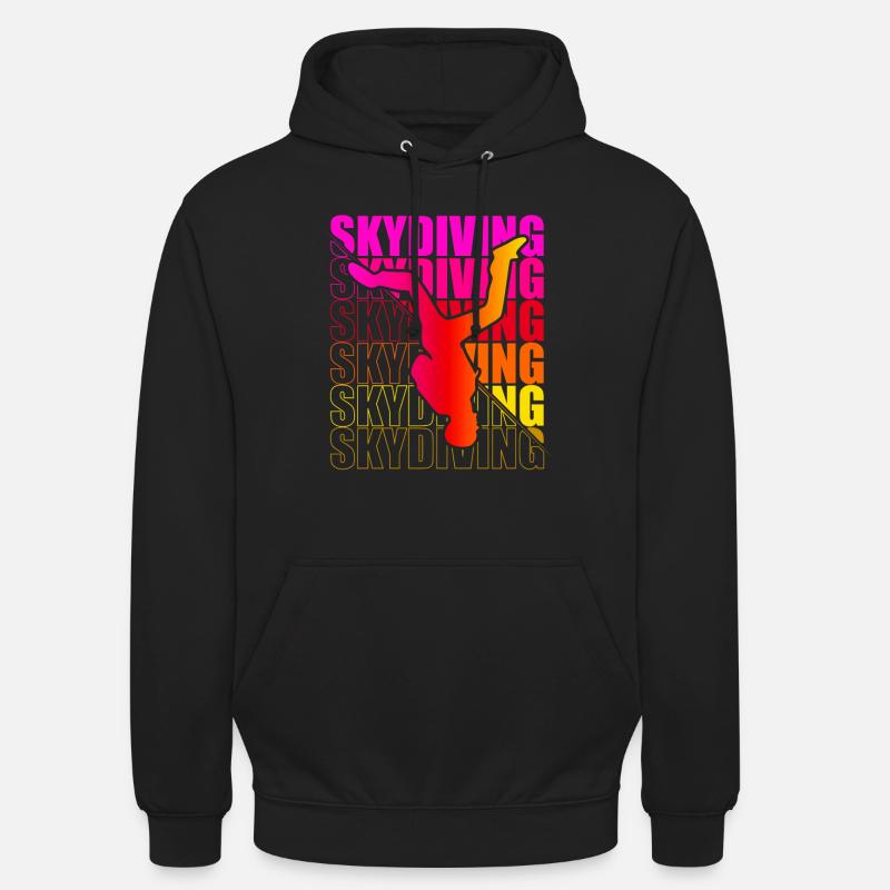 Parachutisme Freefly Chemise Parachutisme - Sweat-shirt à capuche unisexe - noir