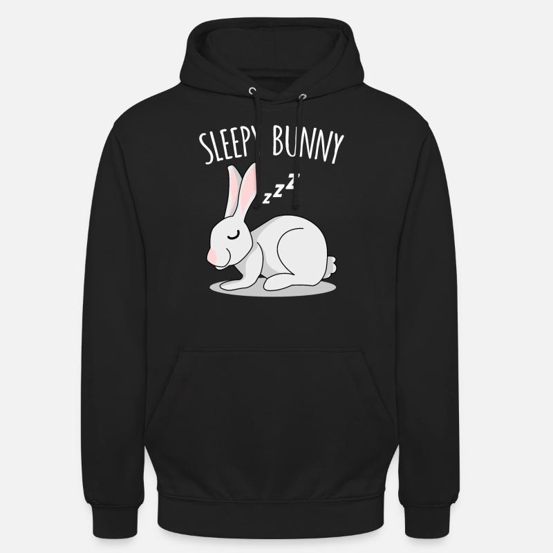 Rabbit Rabbit sleeping rabbit - Unisex Hoodie - black