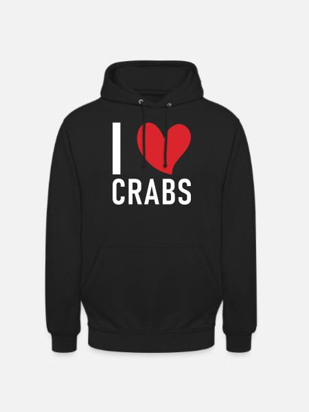 Cadeaux Crab Lover - Sweat-shirt à capuche unisexe - noir