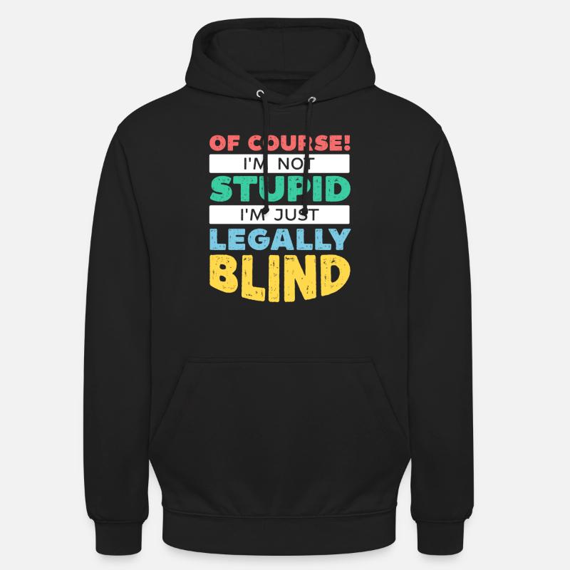 Braille Blind Blindness Awareness Visually - Unisex Hoodie - black