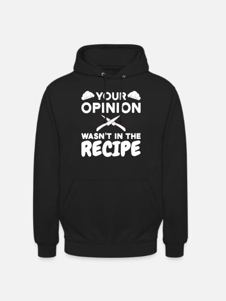 chefkoch koch kochen spruch - Unisex Hoodie - Schwarz