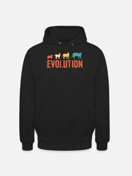 Big Floppa Caracal Cat Meme - Unisex Hoodie - black