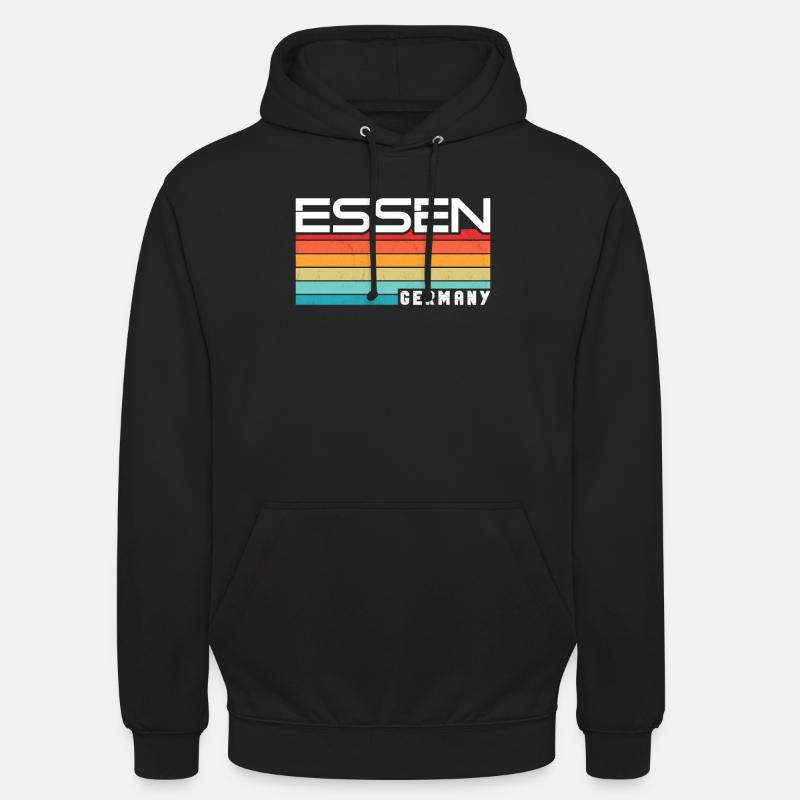 Essenerin Essener Essen - Sweat-shirt à capuche unisexe - noir
