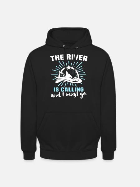 Kayaking Kayaker - Unisex Hoodie - black