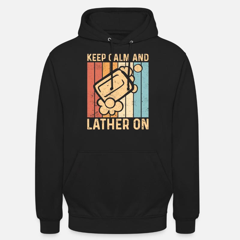 Fabricant de savon amusant - Sweat-shirt à capuche unisexe - noir