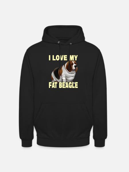 J’aime mon gros beagle - Sweat-shirt à capuche unisexe - noir