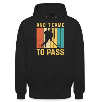 Lustiger Mormonenmissionar LDS Eishockey - Unisex Hoodie - Schwarz - Vorne - Alina (178cm) & Michal (187cm)