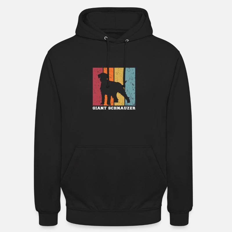 Schnauzer géant - Sweat-shirt à capuche unisexe - noir