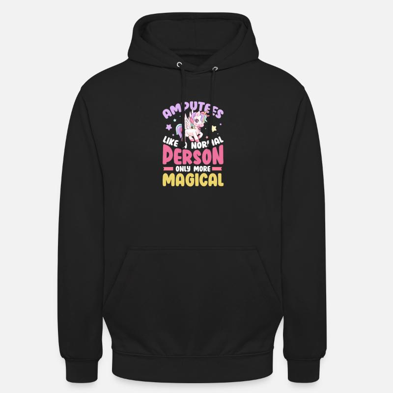 Amputation Amputieren Prothese Geschenk - Unisex Hoodie - Schwarz