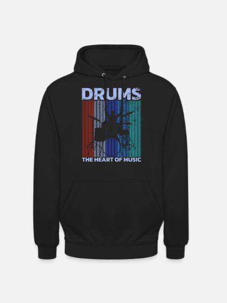 Drummers Drummers Drummers Drummers - Unisex Hoodie - black