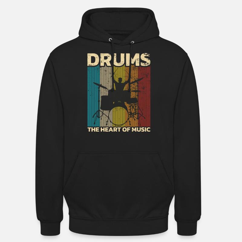 Drummers Drummers Drummers Drummers - Unisex Hoodie - black