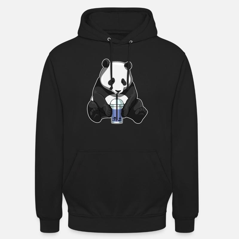 Panda Bubble Tea - Unisex Hoodie - Schwarz