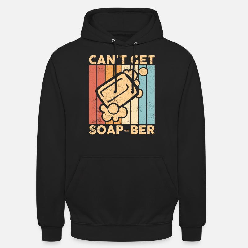 Fabricant de savon amusant - Sweat-shirt à capuche unisexe - noir