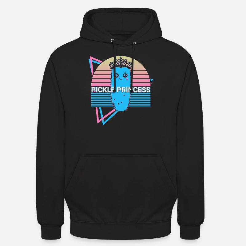 Concombre Princesse Concombre Rétro - Sweat-shirt à capuche unisexe - noir