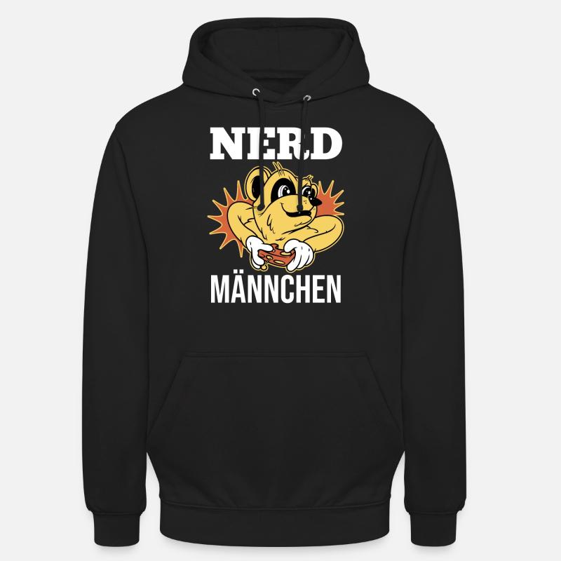 Erdmännchen Nerdmännchen - Unisex Hoodie - Schwarz