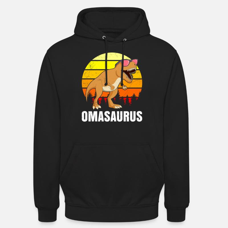 Omasaurus Muttertag Großmutter Dinosaurier Unisex Hoodie