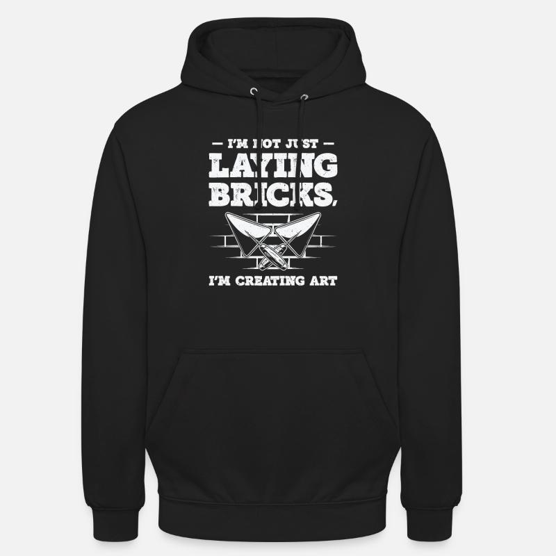 Bricklayer Brick Mason Masonry - Unisex Hoodie - black