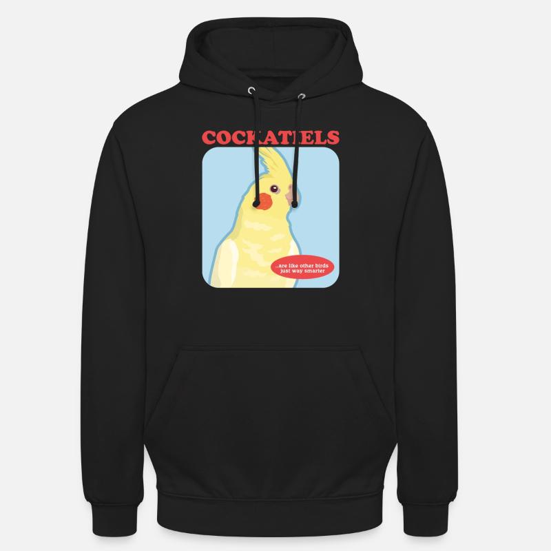 Nymphensittiche Vogelbesitzer Geschenk - Unisex Hoodie - Schwarz