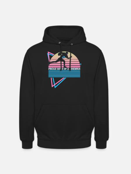 Football Lineman Retro - Unisex Hoodie - black
