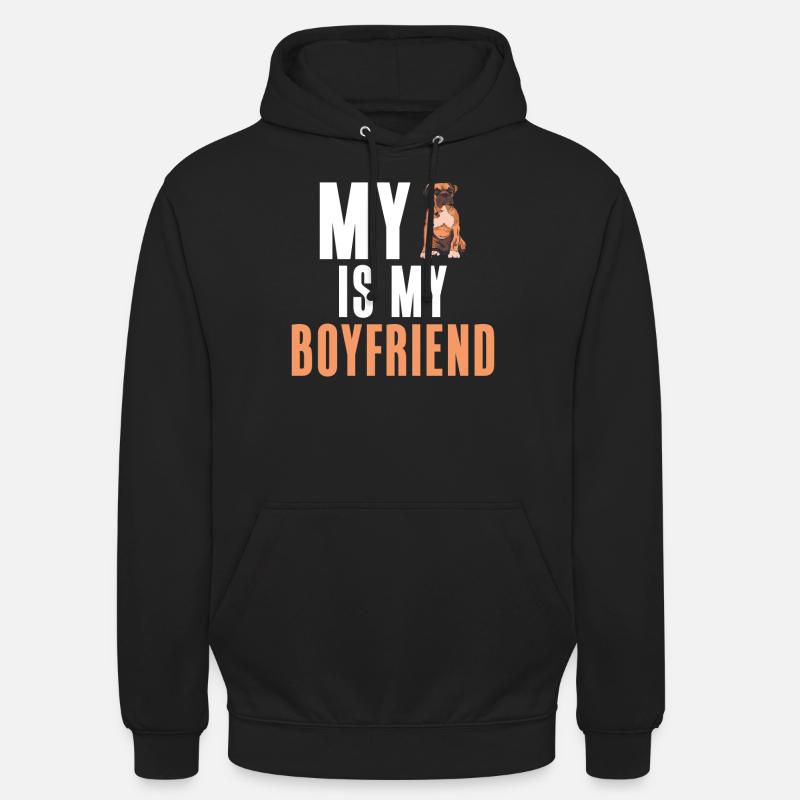 Boxer Hund Geschenke - Unisex Hoodie - Schwarz