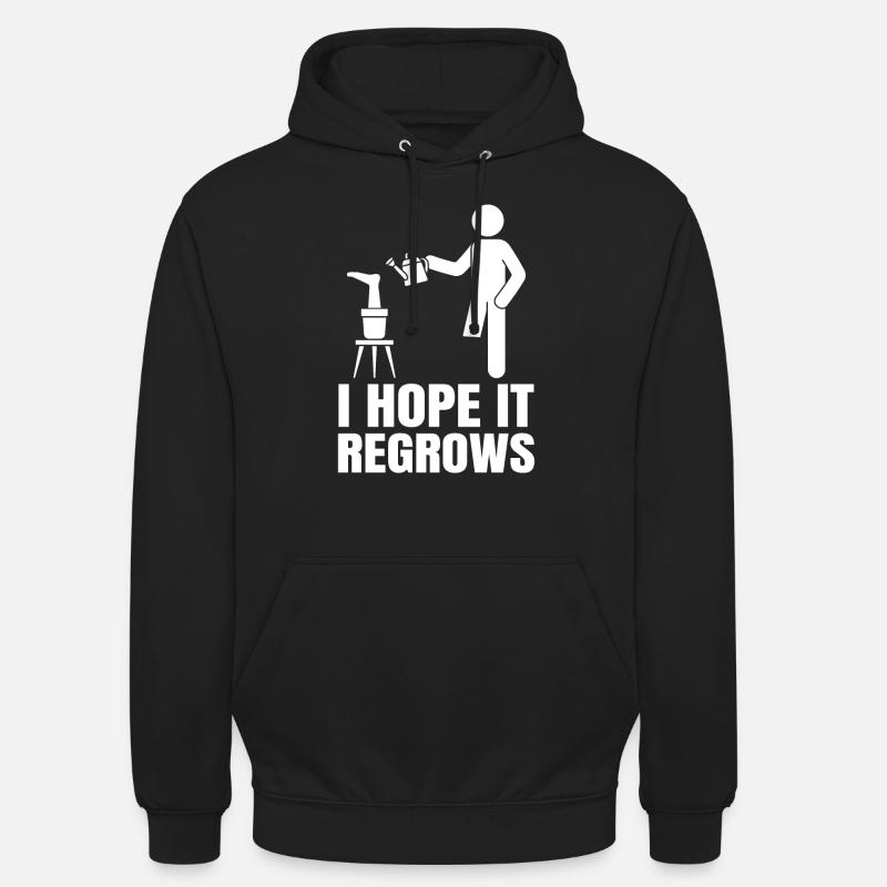 Amputated Leg Prosthesis Gift - Unisex Hoodie - black