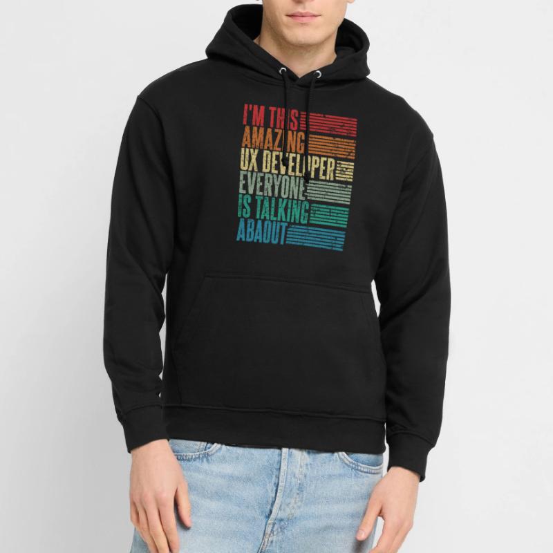 Ux Developer Ux Developer Gift Retro Unisex Hoodie