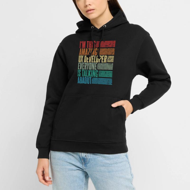 Ux Developer Ux Developer Gift Retro Unisex Hoodie