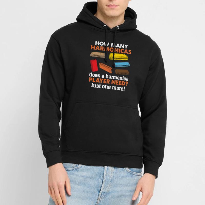 How Many Harmonicas Does A Harmonica Player Needs? Unisex Hoodie