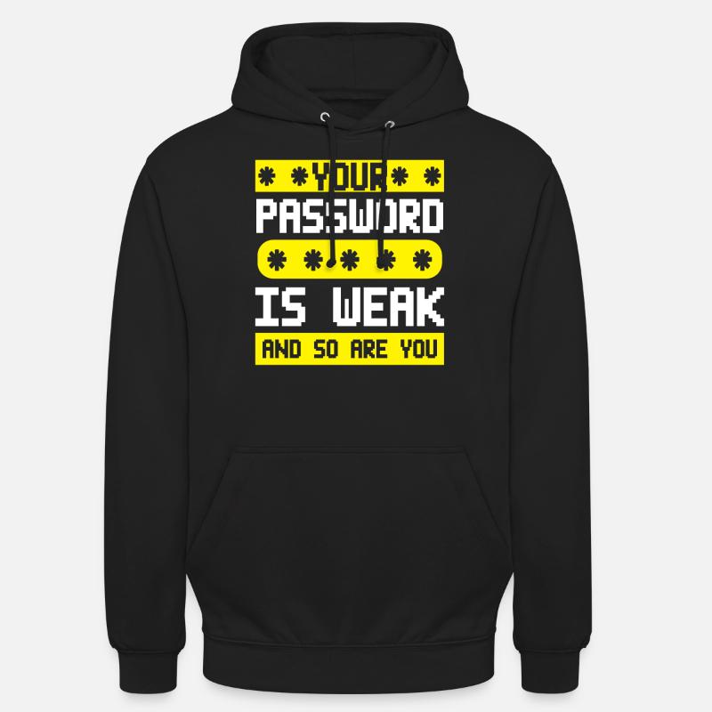 Cybersecurity, Hacking, IT - Unisex Hoodie - black