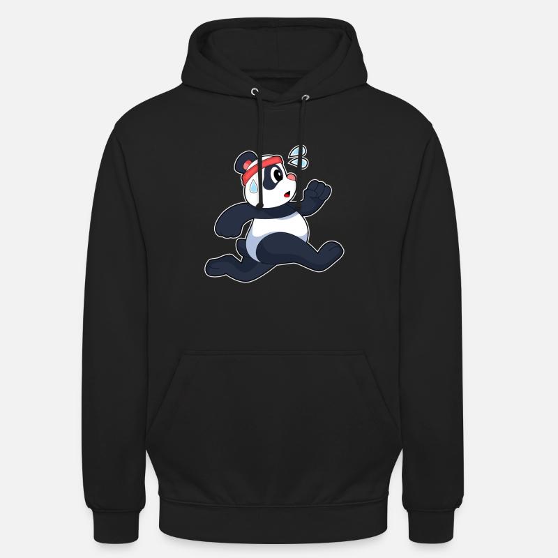 Panda Jogger Jogging - Sweat-shirt à capuche unisexe - noir