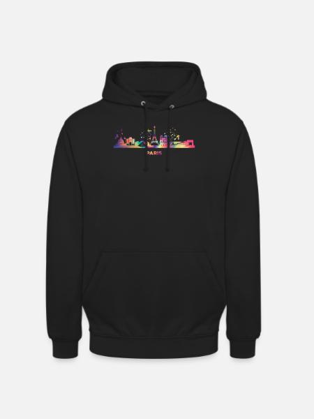 Pariser Skyline Paris - Unisex Hoodie - Schwarz