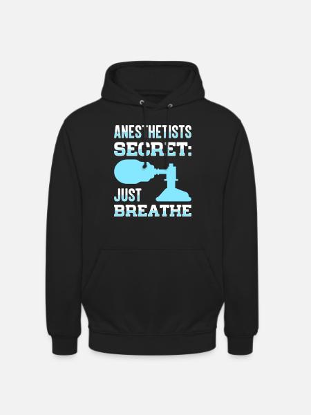 Anestesista Anestesista Anestesiologia Anestesista - Felpa con cappuccio unisex - nero