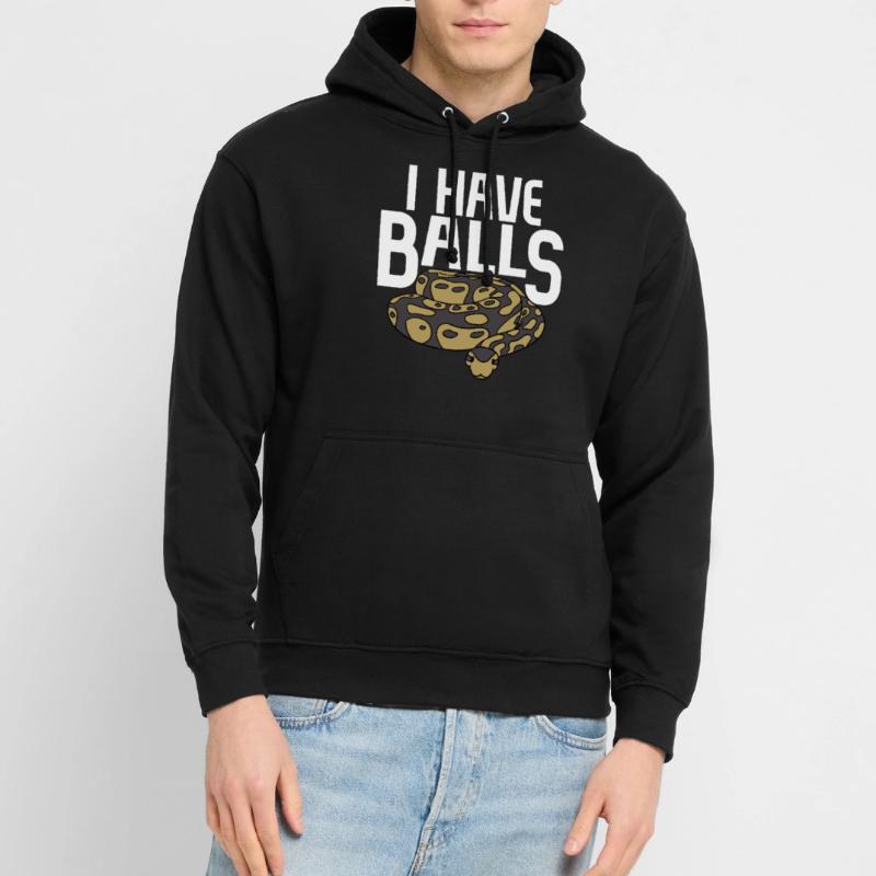Serpent python boule Sweat-shirt à capuche unisexe