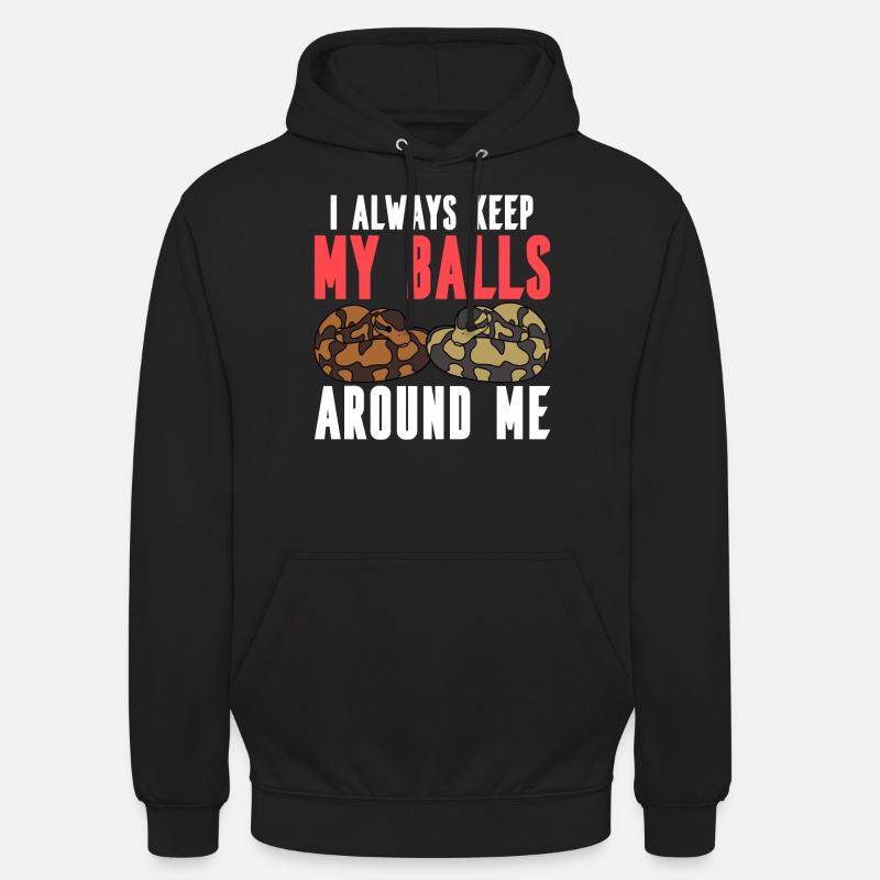Ball python snake - Unisex Hoodie - black