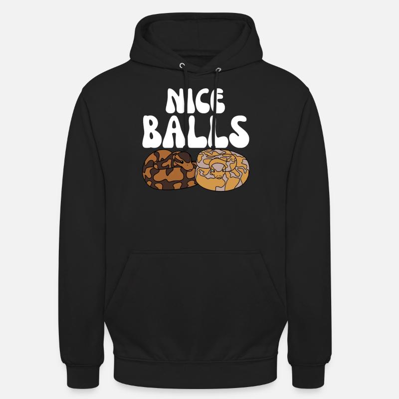 Ball Python Snake - Unisex Hoodie - black
