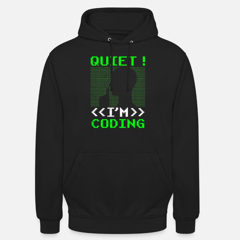 Programmation Silent I Programmation Codeur Programmation Sweat-shirt à capuche unisexe