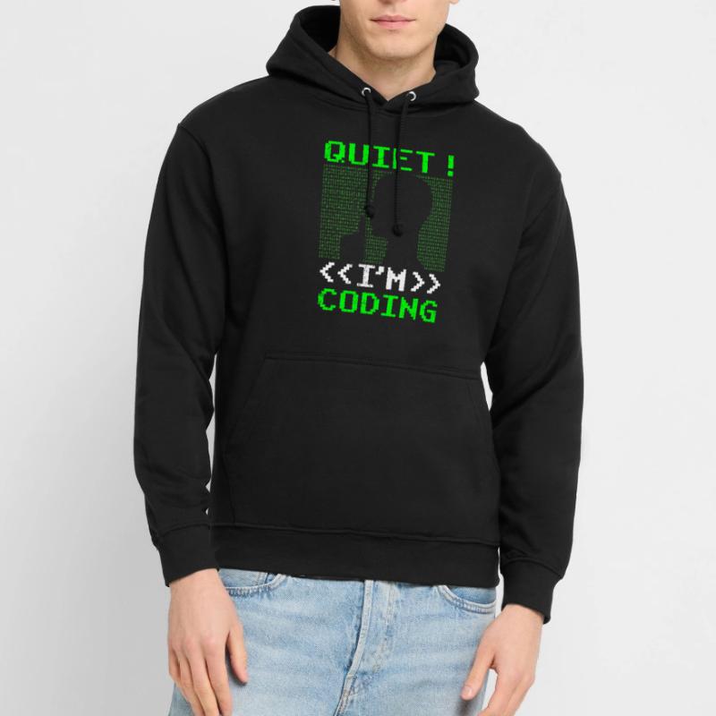 Silent I Programming Coding Coder Programming Unisex Hoodie